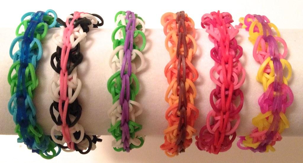 Rainbow Loom Experiments - Adding Charms , Button Closures and and